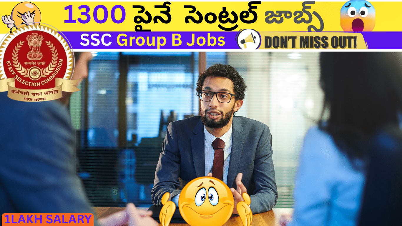 ssc govt jobs 2025- Telugu jobastra