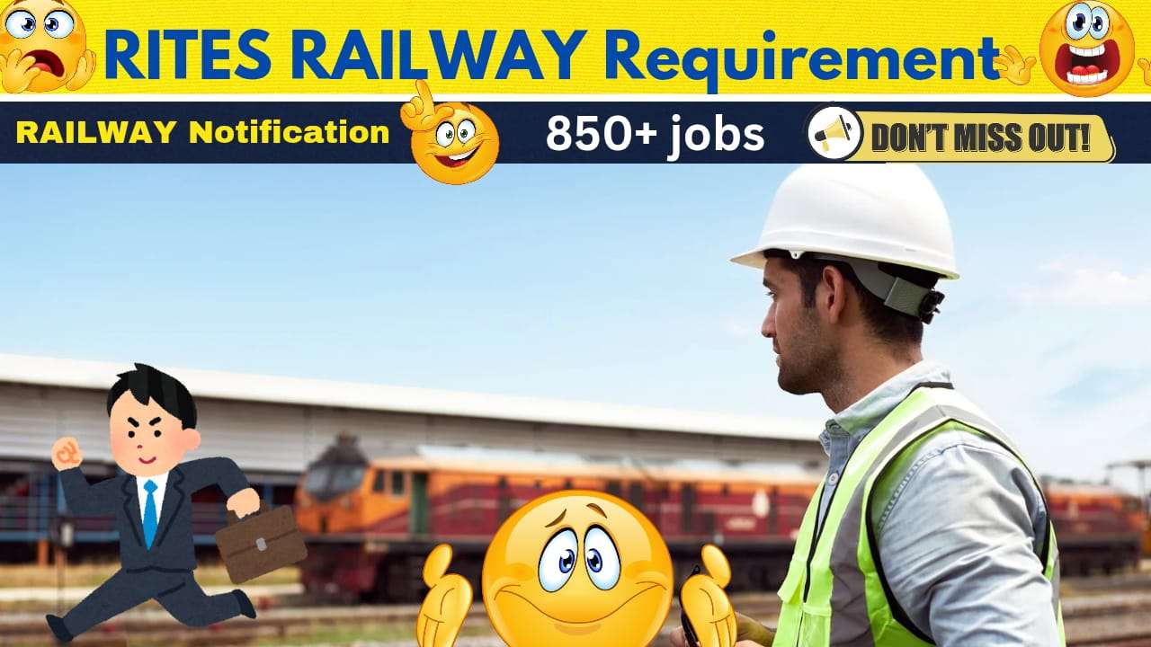 🚆 RITES Railway Recruitment 2025 – 852 Vacancies | Complete Telugu Guide (Unique Version)
