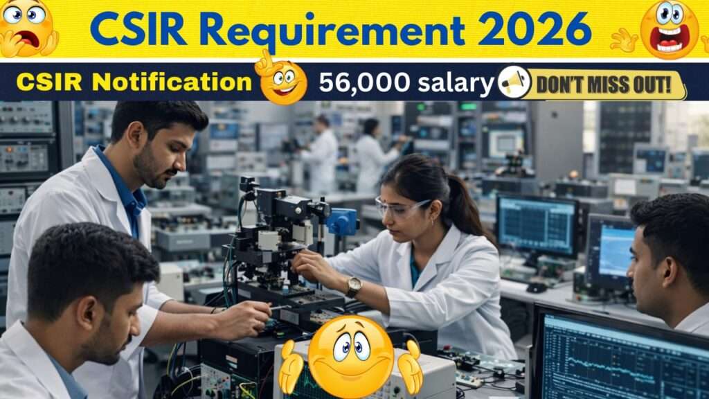 CSIR CSIO Notification 2026 Internship