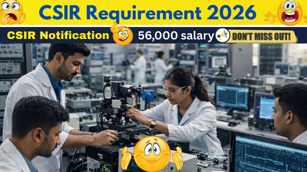 CSIR CSIO Notification 2026 Government Job Career – కేంద్ర ప్రభుత్వ ఉద్యోగాలకు సమగ్ర మార్గదర్శకం (తెలుగులో)