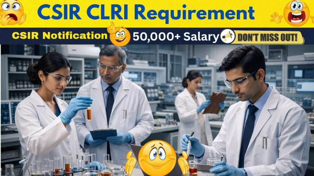 CSIR CLRI Recruitment 2026 Telugu Qualifying Marks and Selection Process.