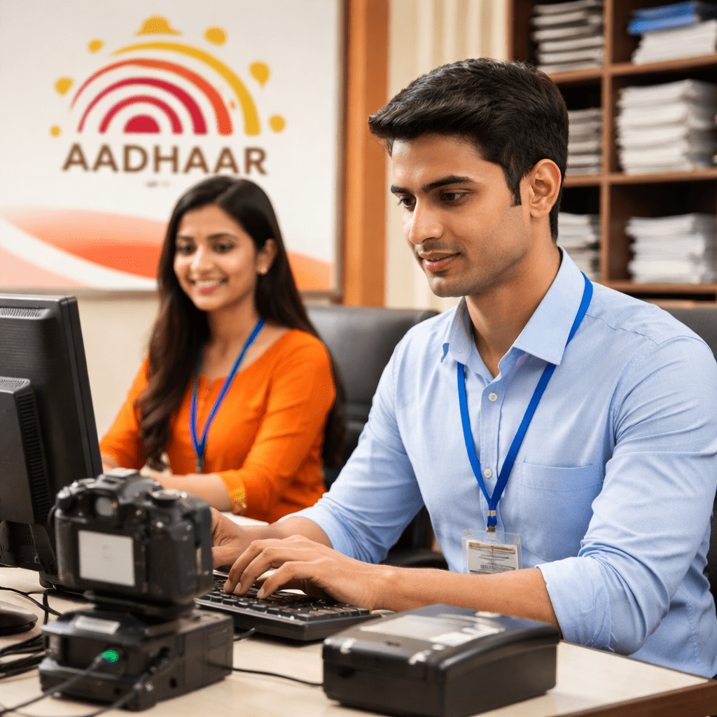 Aadhaar Supervisor Jobs 2026 Exam fees Details.