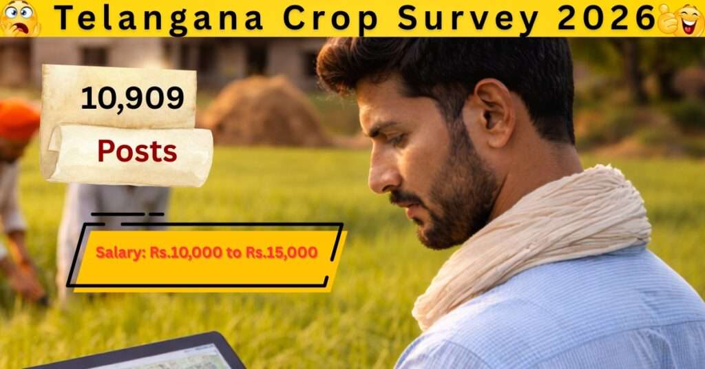 Telangana Crop Survey Jobs 2026 Latest