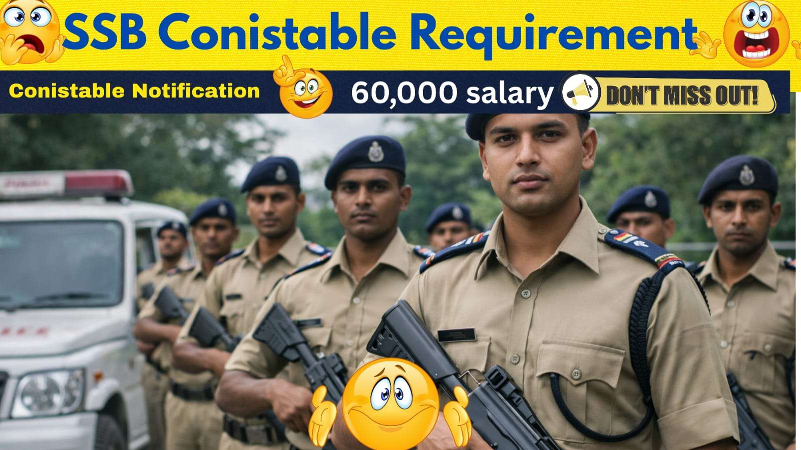 SSB Constable Recruitment 2026 Telugu 🔥 10th Pass Jobs | Salary ₹60K”