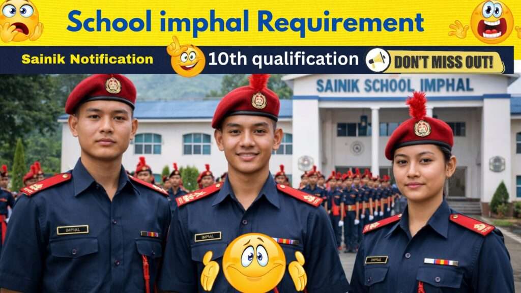 Sainik School Imphal Recruitment 2026 Staff