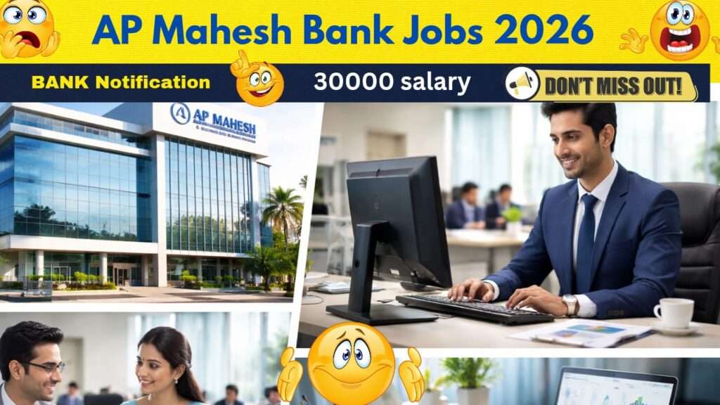 AP Mahesh Bank Recruitment 2026 Clerk and Sub Staff Jobs Apply Online