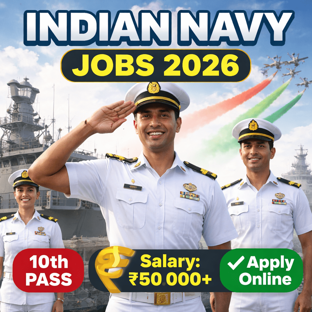 Indian Navy Jobs 2026 – 10th Pass Govt Jobs | MTS & LDC Vacancies Apply Online